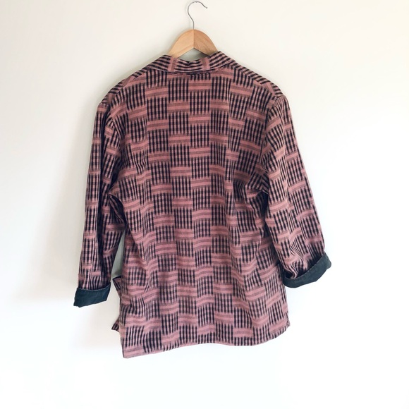 Vintage cotton oversized blazer - Picture 7 of 12